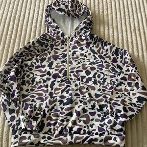 Retro Camo Half-Zip Hoodie